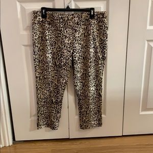 Cheetah print Capri leggings